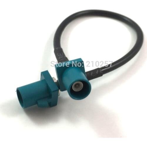 2pcs Vehicle High-speed Transmission Fakra Cable Fakra Z Male to Male Connector 15cm For Gps Antenna