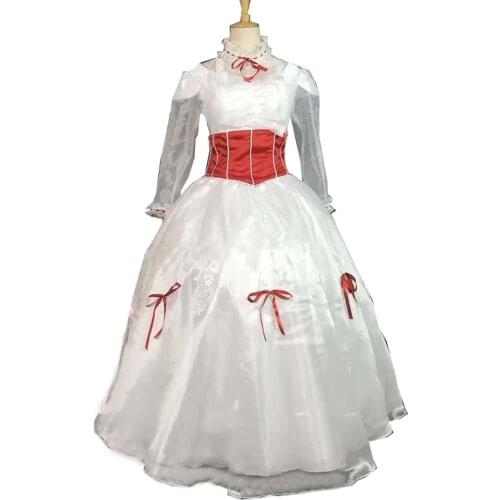 2020 Mary Poppins cosplay costume Adult Women Halloween Costumes Cosplay Mary Poppins dress fancy costume custom made