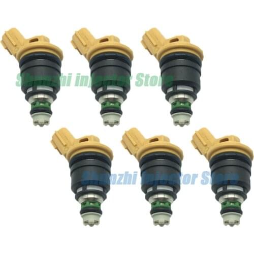 6pcs Fuel Injector Nozzle For Nisaan 300ZX Z32 RB25DET VG30DETT SR20DET KA24 550CC OEM:16600-RR543 16600RR543 16600 RR543