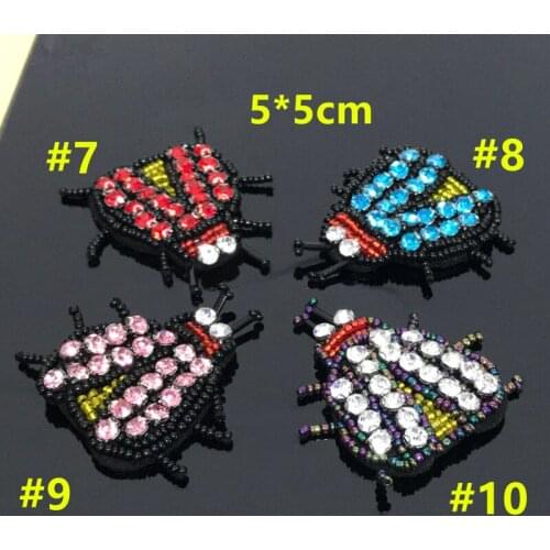 Beaded Applique Applications for Clothes Beaded Applique Sew On Bead Rhinstone Patch For Shoes Bag Clothes
