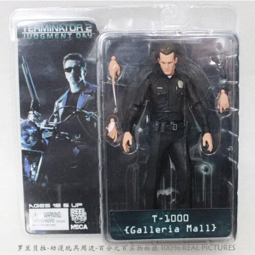 Free Shipping NECA The Terminator 2 Action Figure T-1000 Galleria Mall Figure Toy 7"18cm MVFG037