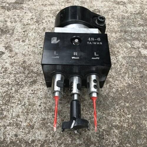 Drill/Hinge Drill/Drill Pack Wooden Door Hinge Drill Pack 48-6 Pig Mouth Motor Drill Pack Woodworking Drill Pack