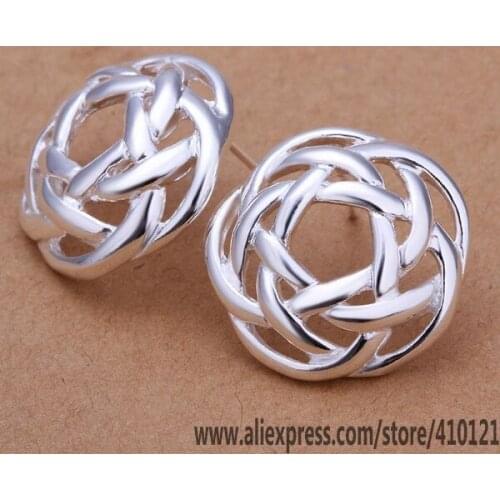 E282 Hot Sale High Quality Silver Color Fine Jewelry,Wholesale Jewelry Elegant Charms Fashion Earrings/dobamfia Ezjanqqa