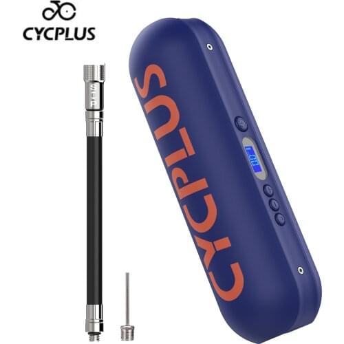 CYCPLUS Electric Air Compressor Bicycle Pump Portable Inflator Bike Accessories High Pressure Pump for Car Motorcycle Tire Ball