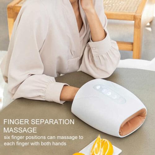 Electric Hand Massage Device Heat Air Palm Finger Acupoint Wireless Massage Heat Compression Hand Beauty Care Pain Relief