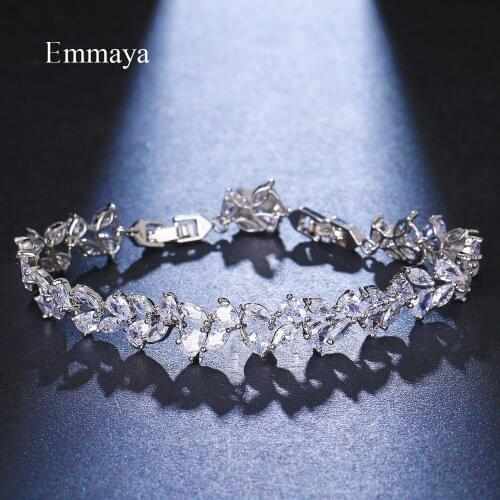 EMMAYA 2020 Fashion Jewelry Three Color High Quality Bracelet With Cubic Zircon For Women Banquet Ornament Dainty Gift