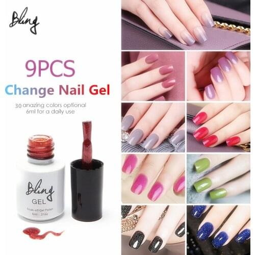 FOCALLURE (Choose 9 colors) Fashion Nail art Temperature Color Change Colorful Nail Gel Long lasting Nail Gel Nail Polish tools