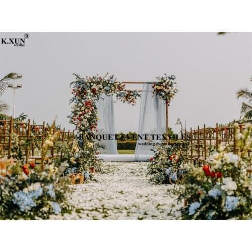 25 Colors 1.5x2.4m Sheer Organza Wedding Backdrop Curtain Our Door Wedding Drapery Photo Booth Event Party Decoration