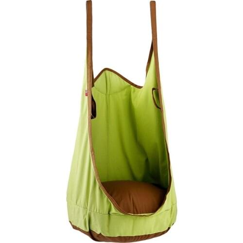 INS Childrens Indoor Cloth Bag Swing Adult Pure Cotton Canvas Cloth Pocket Ceiling Hanging Leisure Toys Hanging Chair Furniture