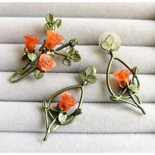 CSxjd Rose Bouquet Alloy Small Brooch Feminine Pin Hundred Matching Coat Suit Corsage