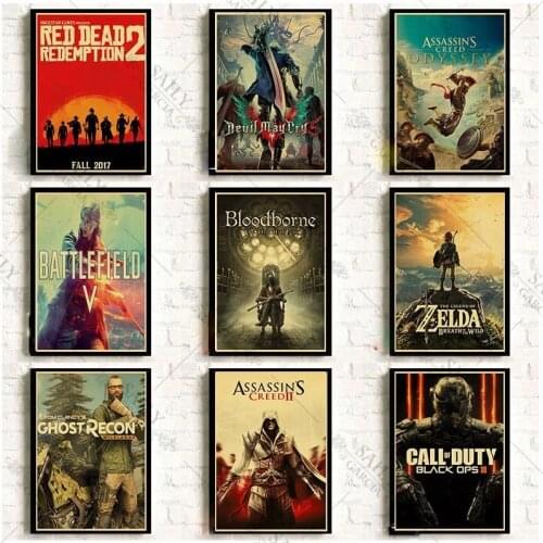 Classic Game Metal Tin Retro Tin Poster Video Gaming Room Wall Decoration Anime Art Metal Plates Pub Bar Sign Tin Pictures