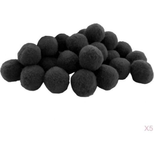 Mini Craft Pom Poms - 500 / Pack, & Vibrant, 18mm / 0.7inch Pea Size, 9 Colours Choice