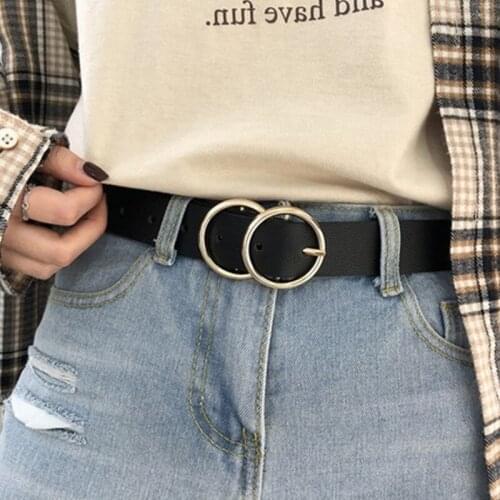 BLA Fashion leather Belt for Women Round Pin buckle Casual Adjustable Belts For Jeans Students Female Waistband Wholesale Z30