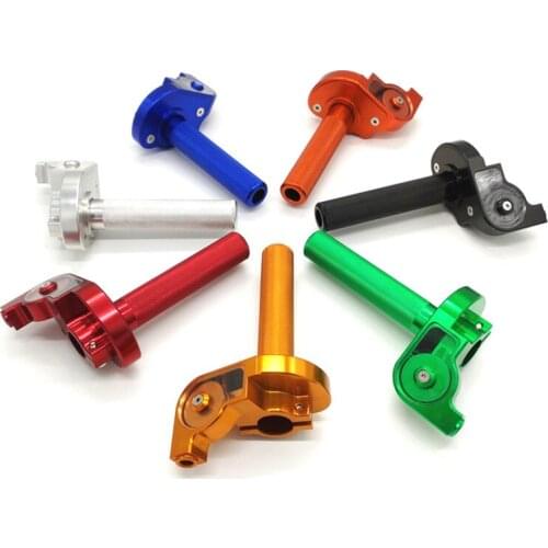 New Free shipping Dirt Pit Bike CNC Aluminum Throttle Grips Cable Dirt Pit Bike Fast Throttle Handle Crf 250 K TM 250 450