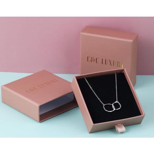 Wholesale 500pcs/lot Brown White Black Custom Drawer Box Packaging Cardboard Paper Personalized Earring Boxes