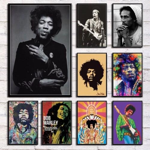 P549 Bob Marley Reggae Godfather Singer Legends Motivational Art Painting Silk Canvas Poster Wall Home Decor