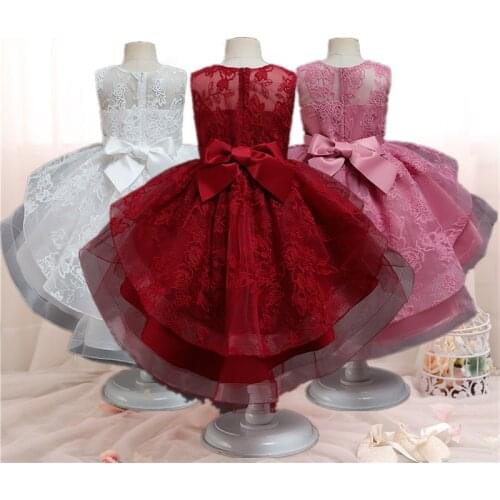 Merry Christmas Party Dresses For Girls Children Evening Formal Tulle Fabric Dress Princess New Year Costume For 4 6 8 10 Yrs