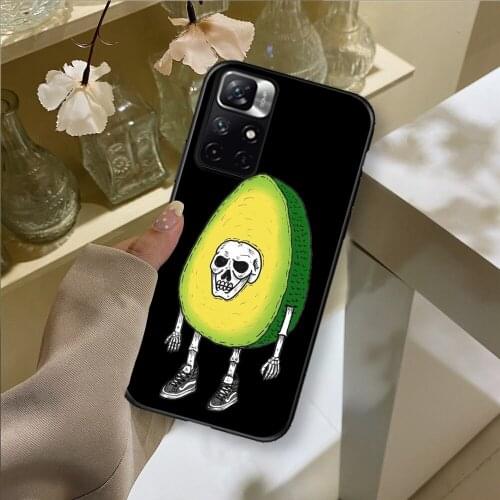 Riccu Avocado Likes Delicious Phone Case For Xiaomi Redmi Note 8 Pro Note9 Pro For Redmi Note5 7 Note6Pro