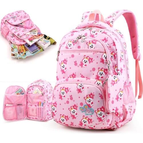 Cartoon Pattern School Bags for Teenage Girl Kids Cute Children Student Backpack High Capacity Teen Shoulder Bag Child Schoolbag