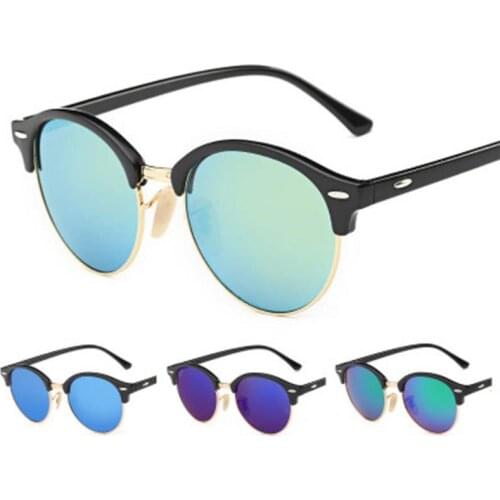 1PC Fashion Vintage Uv400 Outdoor Shades Women Mens Retro Round Sunglasses Driving Glasse