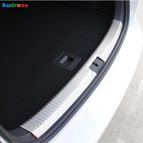 For Volkswagen For VW GOLF 7 2014 Stainless Steel Inner Rear Bumper Cover Trim Tailgate Door Sill Plate Car Styling Accessories
