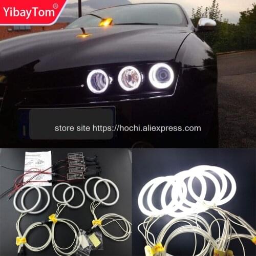 YibayTom Excellent CCFL Angel Eyes Kit Ultra bright headlight illumination for Alfa Romeo 159 2005 2006 2007 2008 2009 10 2011