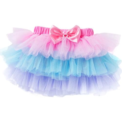 Baby Girls Princess Tutu Skirt Lace Mesh Pettiskirt Birthday Clothes Crimson Children Dancing Tulle Skirts Newborn Saias 0-24M