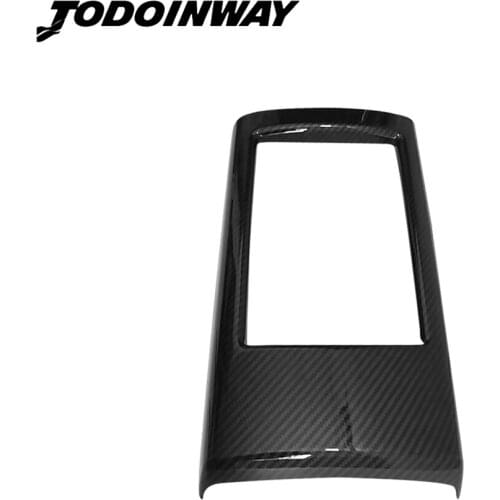 1pcs For Audi A3 S3 8V RS3 2017 Car Interior ABS Carbon Fiber Console Armrest Storage Box Frame Cover Sticker Car Accessories