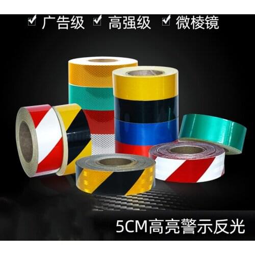 1pc ordinary model 5CM*45.7M Reflective warning tape Reflective film, road, wall, ground mark Reflective stickers