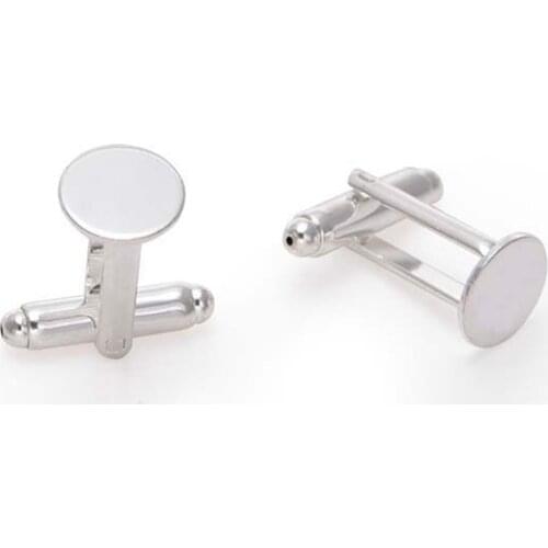 10pcs 10mm Round Bezels Base Tray Custom Photo Frame Brass Cufflinks For Wedding Cufflink Blanks Supplies