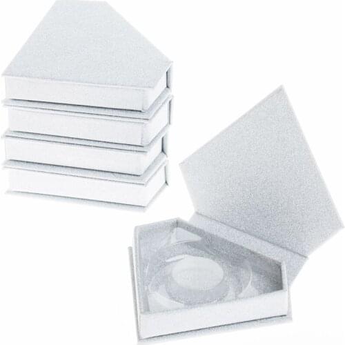 100pcs false eyelash packaging box lash boxes custom your Logo Fake 3d Mink eyelashes strip magnetic packing glitter case empty
