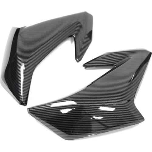 2PCS Carbon Fiber Gas Tank Side Cover Trim Panel Fairing Cowling For Kawasaki Z900 2017-2019 Motorcycle