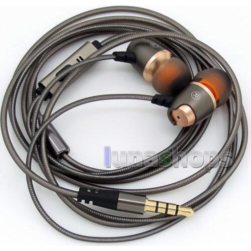 3.5mm 10mm Speaker With Mic Remote In Ear Stereo TPE OFC cable Earphone LN005887