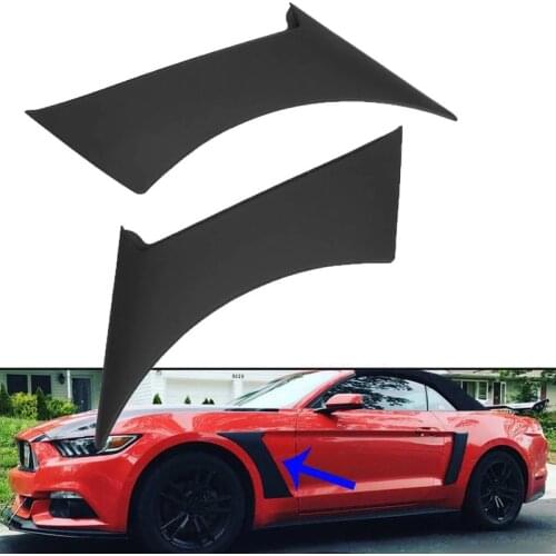 Car Front Side for Fender Door Scoops Frame Cover for Ford for Mustang GT350 Style 2015-2019 Car for Fender Scoops Cover