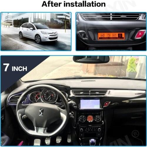 For Citroen C3 DS3 2010-2017 Android 9.0 4GB+64GB Car GPS Navigation Car DVD Player Multimedia Player Auto Stereo Head Unit ISP