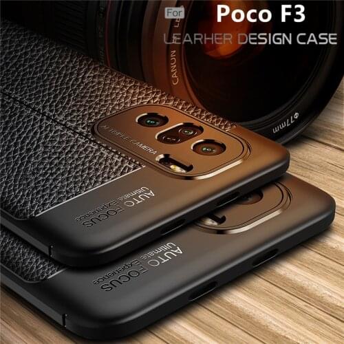 For Poco F3 Case For Xiaomi Poco F3 Capas Soft Coque Phone Bumper TPU Leather For Fundas Redmi Note 8T 9T 9 10 Pro Poco F3 Cover