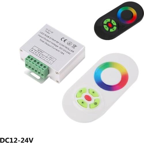 DC12- 24V Wireless RF SMD RGB Led Strip Light Touch Dimmer Remotely Controller Remote Control or LED Strip Lmap