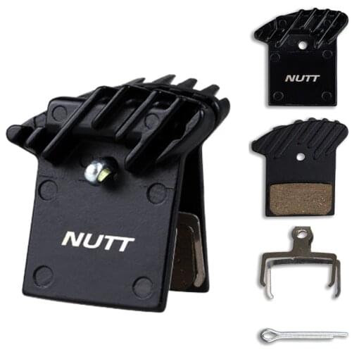 1 Pair/2pcs NUTT Disc Brake Pad MTB Bicycle Hydraulic Caliper Heat Dissipation Semi Metal Resin With Cooling For Mountain Bike