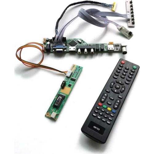 DIY kit LCD monitor universal drive board 1280*800 30 Pin LVDS VGA USB 1CCFL Fit LQ154K1LA1C/LQ154K1LB1B/LQ141K1LB1C matrix