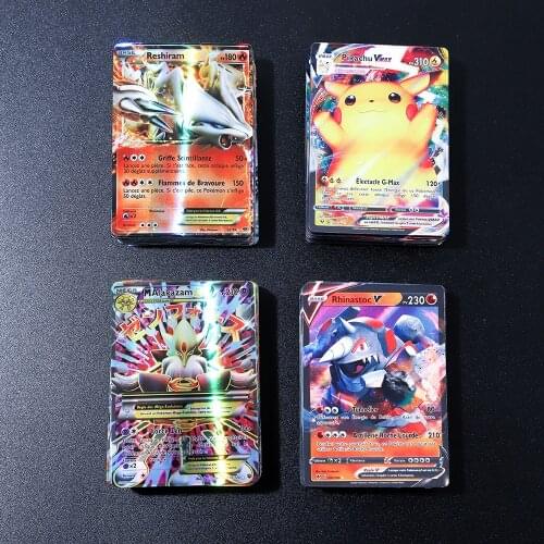 French Version Language Pokemon Card Battle Game Card 20GX 20V Vmax Tag 20EX 20MEG For Kids hot sale