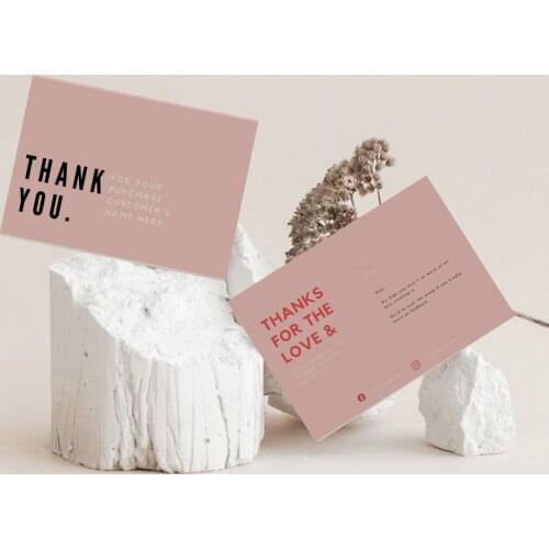 Custom Thank You For Your Order Cards Template Card Thank You Card Printable Note Card Business Stationery Business Printable Ca