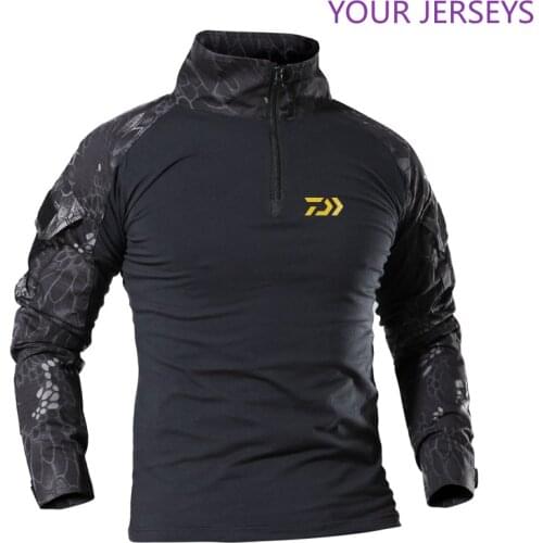 Daiwa Fishing Clothes Summer Sun Protection T Shirt Army Breathable Anti-Mosquito Outdoor Camping Travel