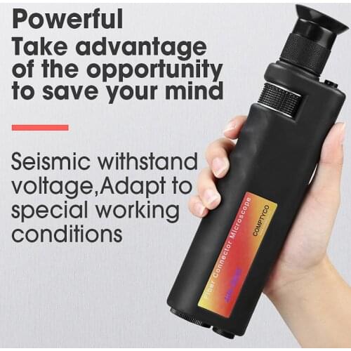 200x Fiber Optical Inspection Microscope LED Illumination Anti Slip Rubber AUA-200X