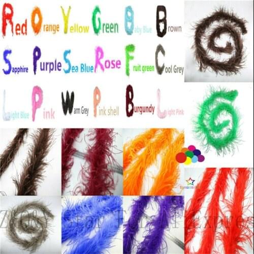 Natural 1 layer ostrich wool top dyed white 2 yards / strip DIY craft jewelry clothing decoration feather