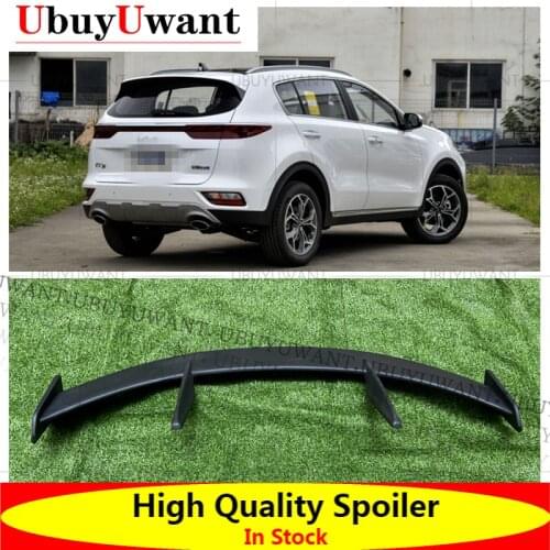 UbuyUwantFor KIA New KX5 HatchBack 2020 - 2021 Car Tail Wing Decoration Carbon Fiber / FRP Rear Trunk Spoiler Car Styling