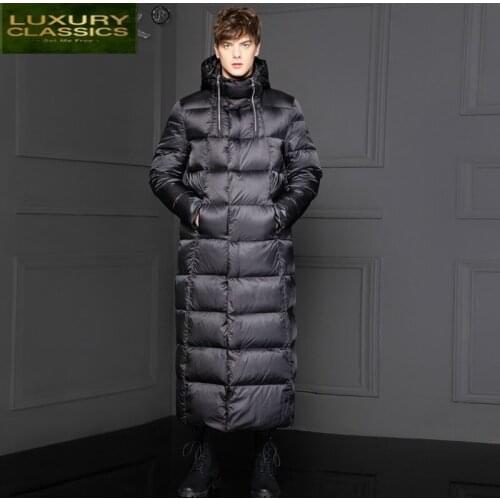 New Brand Winter Down Jacket Men Clothes 2021 Streetwear X-Long White Goose Down Coat Male Hooded Paraks Mens Jackets 01