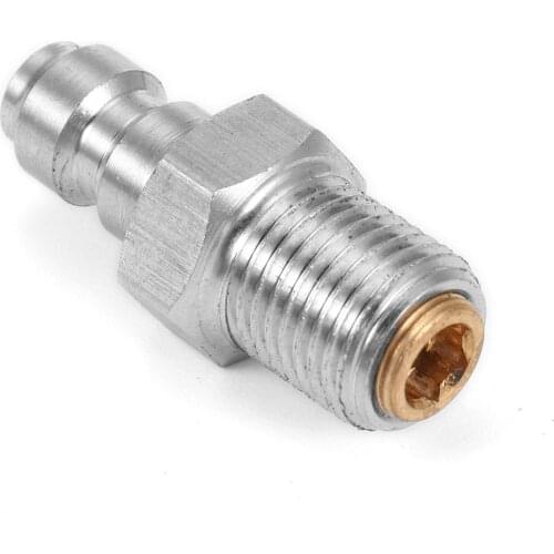 New Paintball Airsoft PCP Air Rifle 8MM Stainless Steel Quick Plug Connector Check Valve One Way Foster Fill Nipple