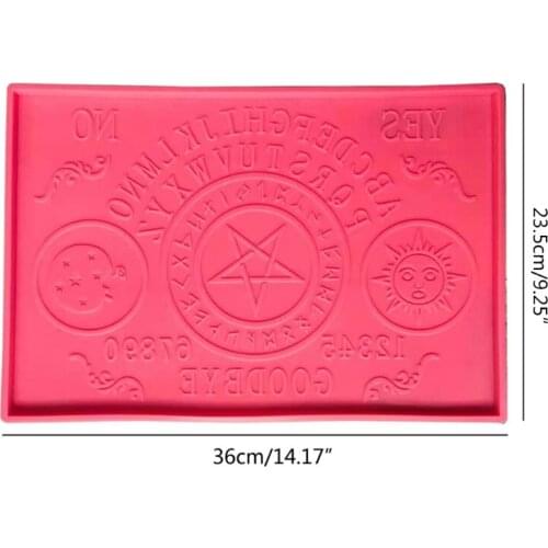 Oujia-Board Divination Large Tray Resin Silicone Molds Serving Board Molds 97QE