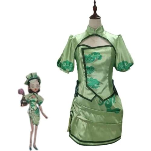Game Identity V Gardener Perfumer Vera Nair Cosplay Costume Green Dress Uniforms Halloween Party Suits Women Outfits Custom Made