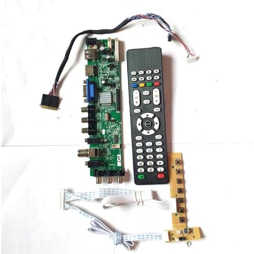 Fit CLAA156WB11A CLAA156WB13A 3663 TV digital AV HDMI-Compatible VGA USB DVB screen 40 pin LVDS 1366*768 upgrade LCD board DIY